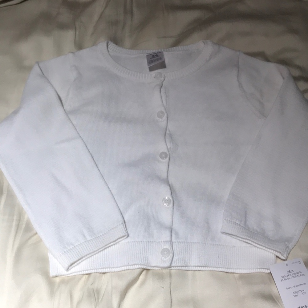 Make offer NWT white cardigan sweater carters